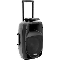 Omnitronic MES-15BT2 Mobiler PA Lautsprecher 38 cm 15 Zoll netzbetrieben, akkubetrieben 1 St.