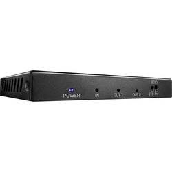 LINDY 2 Port HDMI 18G Splitter 2 Port HDMI-Splitter 3840 x 2160 Pixel Schwarz