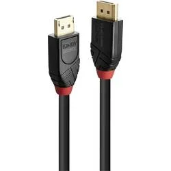 LINDY -  7.5m Aktivkabel DisplayPort 1.4, Schwarz