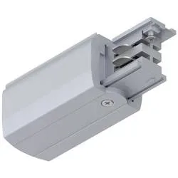 Paulmann 91358 ProRail3 End Feed Hochvolt-Schienensystem-Komponente Endeinspeiser ProRail3 Silber