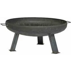 Siena Garden Feuerstelle Feuerschale mit Tragegriff Grill-Fläche (Durchmesser)=1000 mm Anthrazit