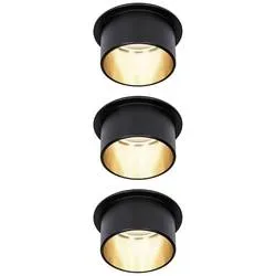 Paulmann 93379 Gil LED-Einbauleuchte LED LED fest eingebaut 18 W Schwarz (matt), Gold