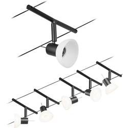 Paulmann Wire Systems 94450 Seil-Komplettsystem GU5.3 Schwarz (matt), Chrom