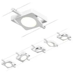Paulmann MacLED 94422 Seil-Komplettsystem LED fest eingebaut LED Weiß, Chrom