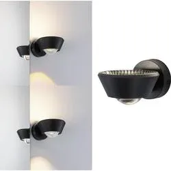 Paulmann 79769 Wandstrahler LED fest eingebaut 9 W LED Schwarz