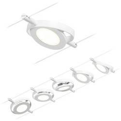 Paulmann RoundMac 94416 Seil-Komplettsystem LED fest eingebaut LED Weiß, Chrom