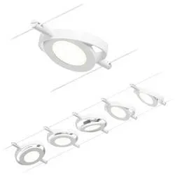 Paulmann RoundMac 94416 Seil-Komplettsystem LED fest eingebaut LED Weiß, Chrom