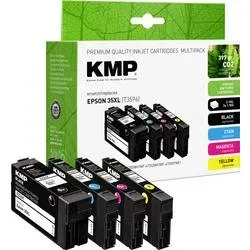 KMP Kompatibel Epson 35XL Tintenpatrone C13T35964010 Schwarz, Cyan, Magenta, Gelb