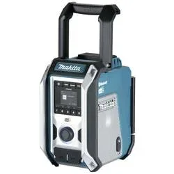 Makita DMR115 Baustellenradio DAB, DAB+ AUX, Bluetooth®, USB spritzwassergeschützt, stoßfest Türkis, Schwarz, Silber
