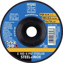 PFERD 62010720 E 100-6 PSF STEELOX/16,0 Schruppscheibe gekröpft 100 mm 16 mm 10 St.