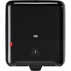 Tork Matic Spender für Rollenhandtücher 551008 - H2 Rollenhandtuch-Spender, Einzeltuchentnahme, Füllstandsanzeige nach Ampel-Prinzip, schwarz