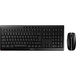 Cherry - STREAM Desktop, Deutsches Layout, QWERTZ Tastatur, kabellose Tastatur- und Maus Set, Schwarz