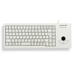 CHERRY G84-5400LUMDE-0 Kabelgebunden Tastatur Deutsch, QWERTZ Grau mit Trackball