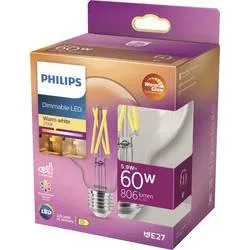 Philips LED 871951432395700 LED EEK D (A - G) E27 Globeform 6 W = 60 W Warmweiß (Ø x H) 95 mm x 137 mm dimmbar (Dim to