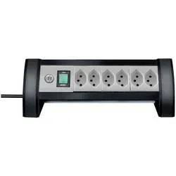 Brennenstuhl 1156252416 Steckdosenleiste mit Schalter Schwarz, Grau 1 St.