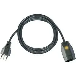 Brennenstuhl 1160132 Strom Verlängerungskabel Schwarz 3 m H05VV-F 3G 1 mm²