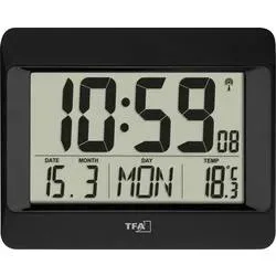 TFA Dostmann - Funk-Uhr mit Innentemperatur, One Size, Multicolor