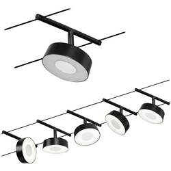Paulmann WS DC Circle Seil-Komplettsystem Schwarz (matt), Chrom
