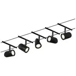 Paulmann WireDC Set Cup Seil-Basissystem GU5.3 Schwarz (matt), Chrom