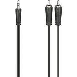 hama 00205112 Audio-Kabel, 3,5-mm-Klinken-Stecker - 2 Cinch-Stecker, Stereo, 5,0 m