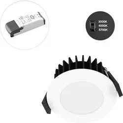 EVN L54N070125 L54N070125 LED-Einbauleuchte LED LED fest eingebaut 7 W Weiß