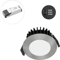 EVN L54N101325 L54N101325 LED-Einbauleuchte LED LED fest eingebaut 10 W Chrom