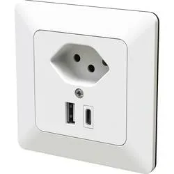 Modino Priamos Einsatz Steckdose, USB-Steckdose Priamos Weiß 163391 1 St.
