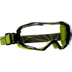 3M GG6001SGAF-GRN Vollsichtbrille mit Antibeschlag-Schutz, mit Antikratz-Schutz Limettengrün EN 166, EN 170 DIN 166, DIN