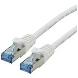 ROLINE Patchkabel, CAT.6a S/FTP 21.15.2863 White, halogenfrei, CL 3m