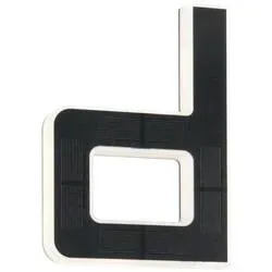 Paulmann 94653 Solar Hausnummer d Solar-Hausnummernleuchte EEK: A (A - G) Warmweiß Schwarz
