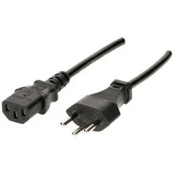 Max Hauri 162873 Strom Netzkabel Schwarz 2 m