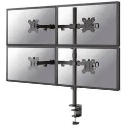 Neomounts Monitor-Tischhalterung FPMA-D550D4BLACK 4 Display(s) 33,0 cm (13) - 81,3 cm (32) Schwarz Neigbar, Rotierbar,