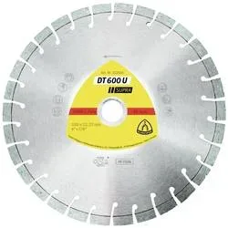 Diamanttrennscheibe DT 600 U Supra für Beton Kalksandstein Kurzverzahnung 125 x 2,4 x 22,23 mm