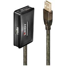 LINDY USB-Kabel USB 2.0 USB-A Stecker, USB-A Buchse, USB-A Buchse, USB-A Buchse, USB-A Buchse 10.00 m Grau 42635