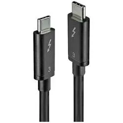 LINDY - USB Kabel 0.5 m USB 3.2 Gen 1 (3.1 Gen 1) USB-C, Schwarz, One Size