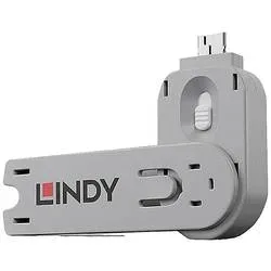 LINDY USB-A Port Schlüssel Lindy USB Type A Port Blocker Key - USB-Portblocker Weiß Schlüsselschloss inkl. 1 Schlüssel