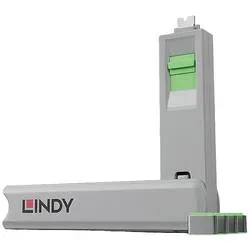LINDY USB-C® Port Schloss Lindy - Schloss für USB-C-Port - grün 4er Set Grün Schlüsselschloss inkl. 1 Schlüssel 40426