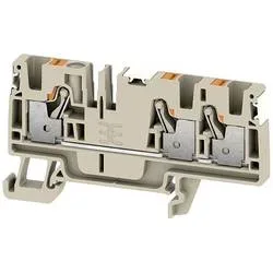 Weidmüller 2674810000 Durchgangsreihenklemme Push-In-Klemme, Steckanschluss Dunkelbeige 50 St.