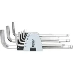 KS Tools 964.0420 Innen-Sechskant Winkelschraubendreher-Set 1.5 mm, 2 mm, 2.5 mm, 3 mm, 4 mm, 5 mm, 6 mm, 8 mm, 10 mm