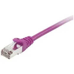 Equip 605551 RJ45 Patchkabel CAT 6 S/FTP 2.00 m Violett vergoldete Steckkontakte 1 St.