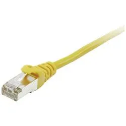 Equip 605568 RJ45 Patchkabel CAT 6 S/FTP 15.00 m Gelb vergoldete Steckkontakte 1 St.