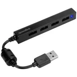 SPEEDLINK SNAPPY SLIM USB HUB 2.0 SL140000B 4-Port black