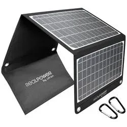 RealPower - Solarpanel SP-22E, 22.5W, Schwarz, One Size