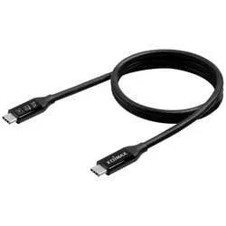 EDIMAX - 40 Gbit/s USB4 Thunderbolt 3-Kabel (USB-C zu USB-C), Schwarz