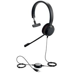 Jabra Headset Evolve 20 MS Mono Verkabelt Kopfbügel USB Schwarz