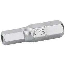 KS Tools 911.2949 Sechskant-Bit Spezialstahl vernickelt C 6.3 1 St.