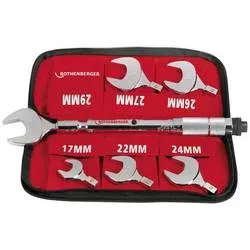 Rothenberger 175001 Drehmoment-Gabelschlüssel-Set für Einsteckwerkzeuge Gabelschlüssel 14 - 77 Nm