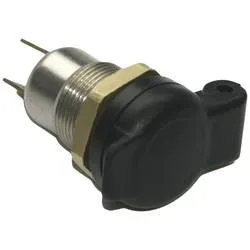IWH DIN Einbausteckdose Metal mit Deckel Belastbarkeit Strom max.=16 A 12 V, 24 V