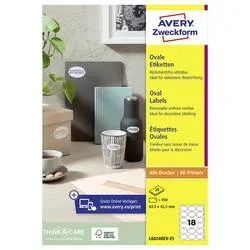 AVERY ZWECKFORM Etiketten 63,5x42,3mm L6024REV2 weiss 450 St&uuml;ck