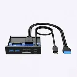GrauGear G-MP01CR USB-Hub 6 Port USB-A, USB-C®, SD, microSD USB 3.0 5 GBit/s Schwarz G-MP01CR